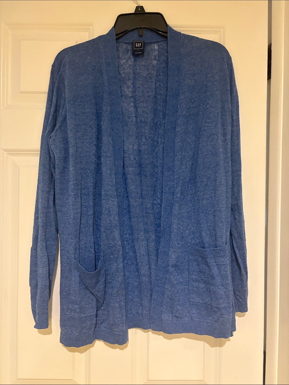 GAP Slate Blue Open-Front Women's Cardigan